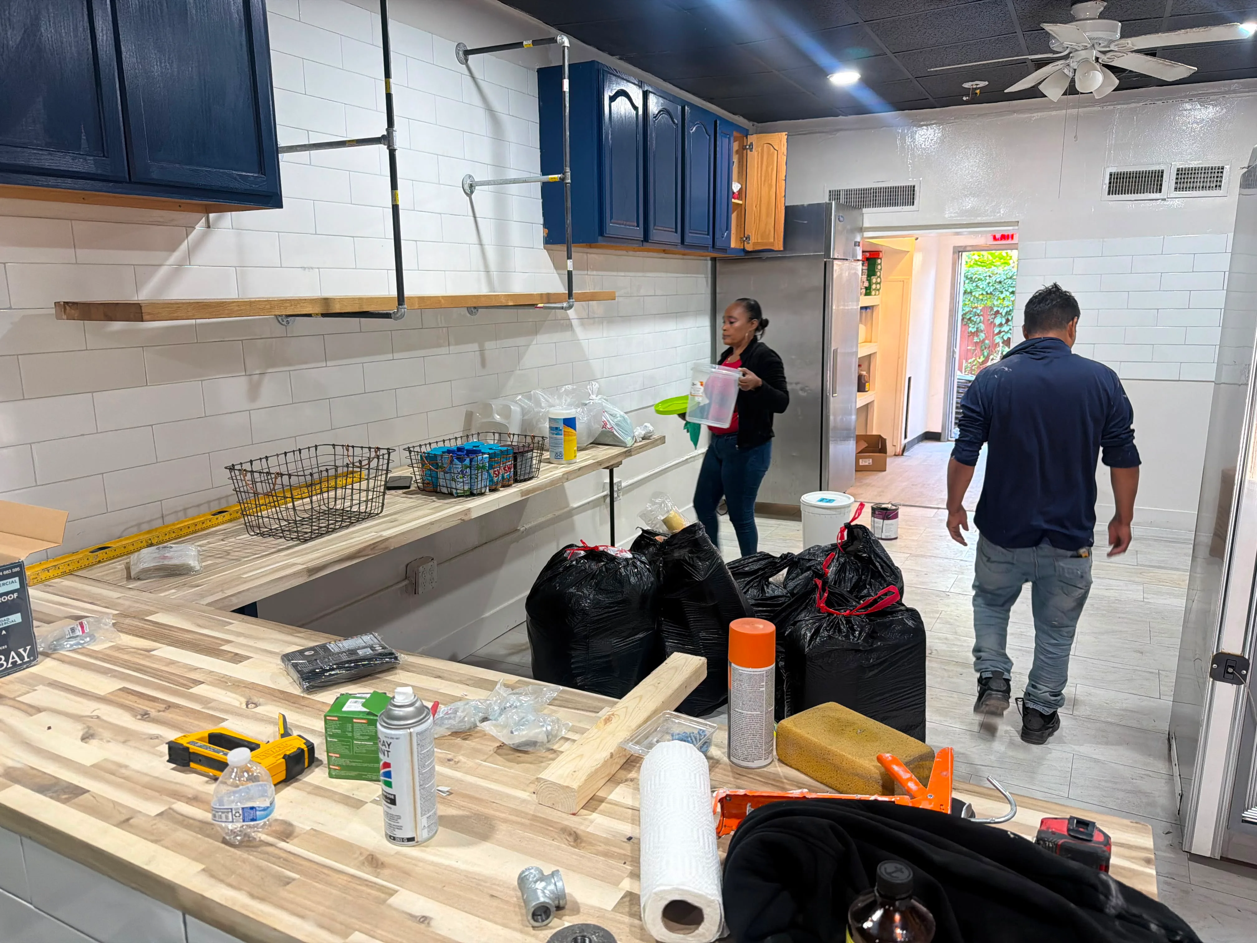 The space takes shape